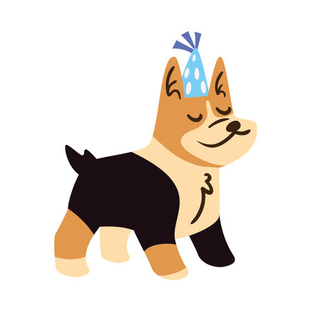 happy dog day partyのイラスト素材