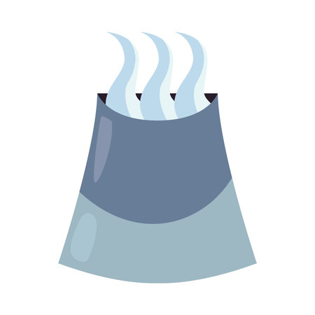 geothermal renewable energy power plantのイラスト素材