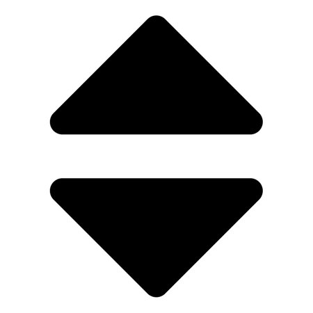 scroll caret iconのイラスト素材