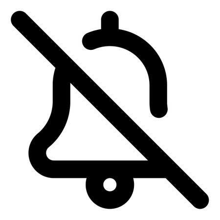 bell off iconのイラスト素材