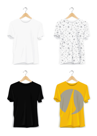 Mock-up T shirt Templateのイラスト素材