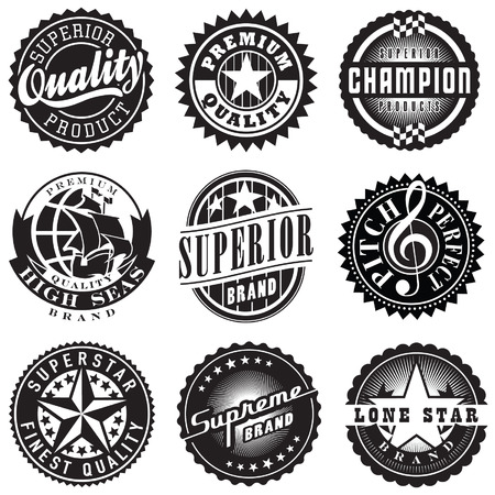 Set of Vintage Retro Labelsのイラスト素材