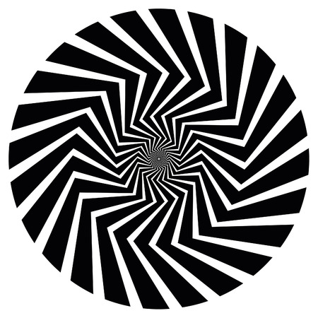 Optical Art spiral. Also available as part of a set of nine spirals.のイラスト素材