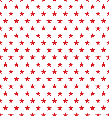 Seamless Red Christmas Star Patternのイラスト素材