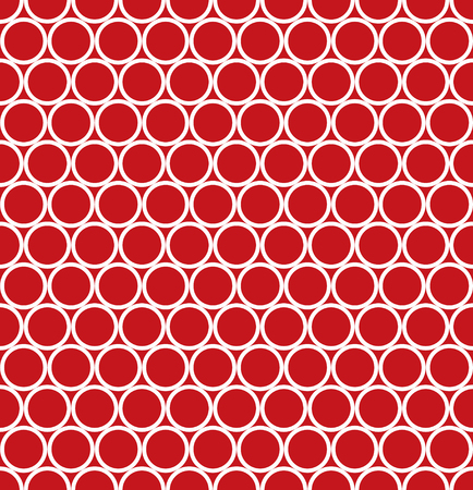 Seamless vector abstract geometric ring pattern background.のイラスト素材