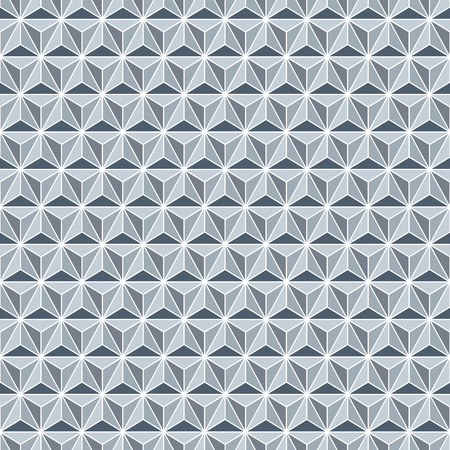 Seamless silver faceted polyhedral background pattern textureのイラスト素材