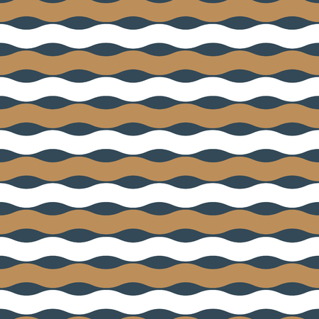 Seamless abstract golden wave pattern.のイラスト素材