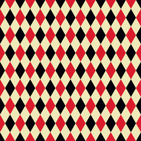 Seamless red and black casino pattern background.のイラスト素材