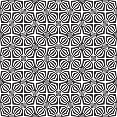 Seamless op art optical illusion pattern backgroundのイラスト素材