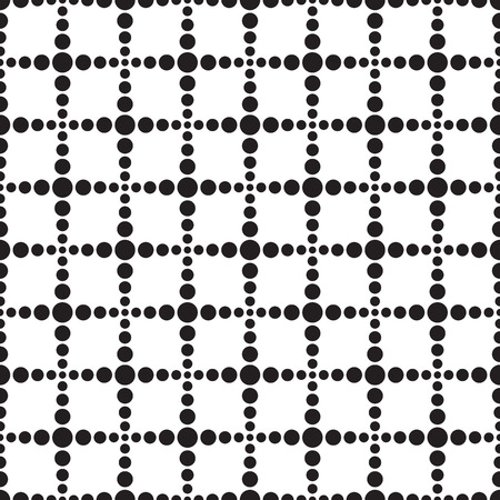Seamless geometric dot stream line square pattern backgroundのイラスト素材