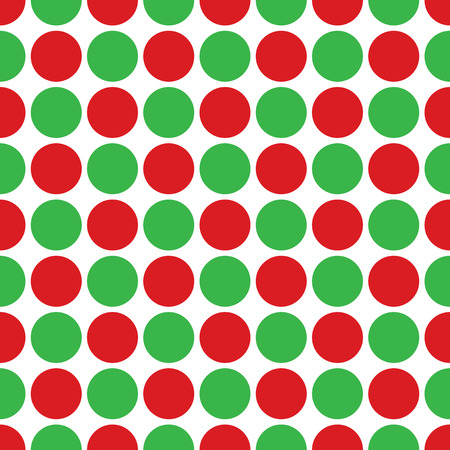 Seamless Christmas wrapping paper pattern. Festive Christmas dot pattern.のイラスト素材