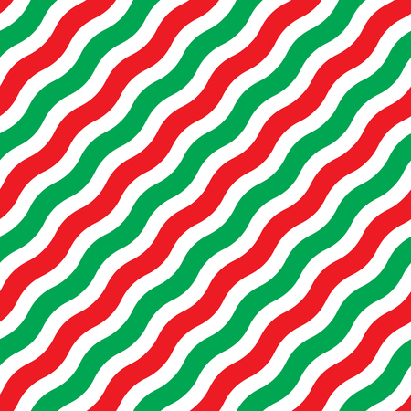 Seamless wavy line Christmas wrapping paper patternのイラスト素材