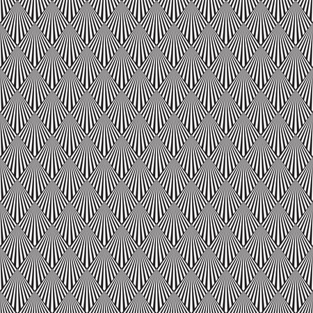 Seamless Art Deco fan pattern background