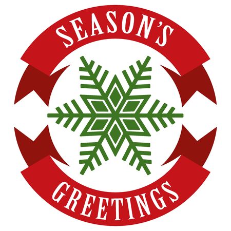 Vintage Christmas label. Ideal for gift tags and greeting cards. Also available in a set.のイラスト素材