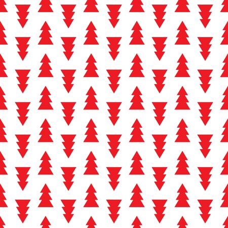Seamless Christmas wrapping paper pattern. Christmas tree pattern background.のイラスト素材