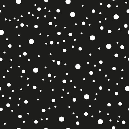 Seamless Christmas snowfall pattern backgroundのイラスト素材