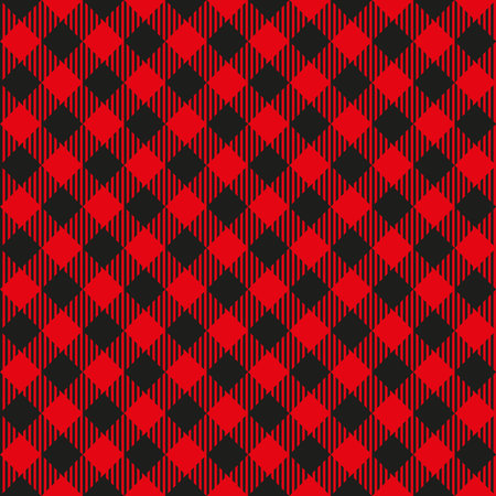 Seamless Christmas checkered wrapping paper pattern