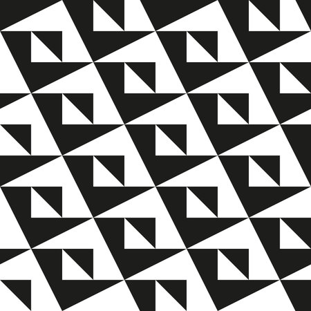Seamless abstract geometric op art pattern background