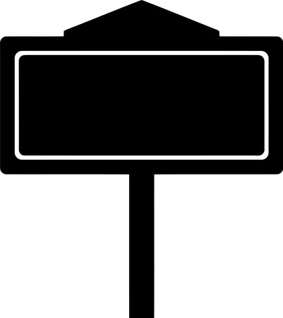 Illustration of a road sign isolated on a white background - vectorのイラスト素材
