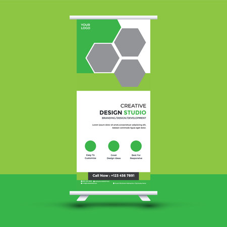 Roll up banner template designのイラスト素材
