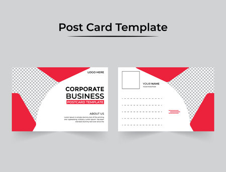 Modern and Simple Business EDDM Postcard or Postcard Templateのイラスト素材