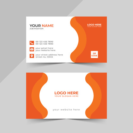 Vector Modern Creative and Clean Business Card Templateのイラスト素材