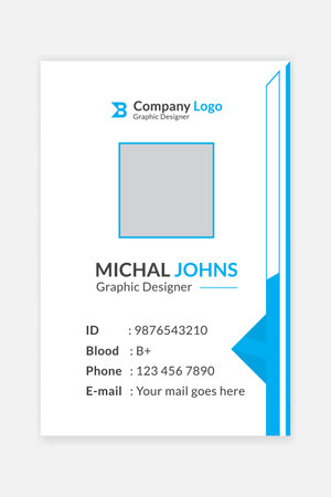 Modern corporate business Company id card design templateのイラスト素材