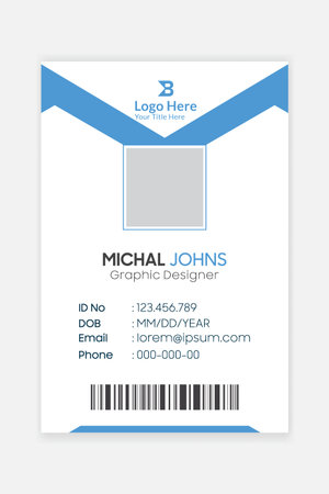 Modern corporate business Company id card design templateのイラスト素材