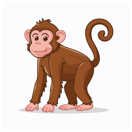 Flat baboon. Vector illustration white backgroundのイラスト素材