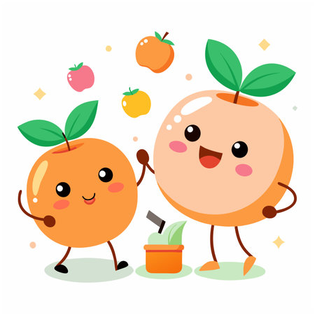 Apricot Vector Illustration isolated on white backgroundのイラスト素材