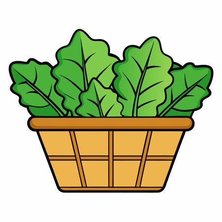 beetroot plant in basket icon vector illustration design vector illustration designのイラスト素材