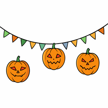 Pumpkin. Flat color icon. Thanksgiving design. Autumn pumpkin.のイラスト素材