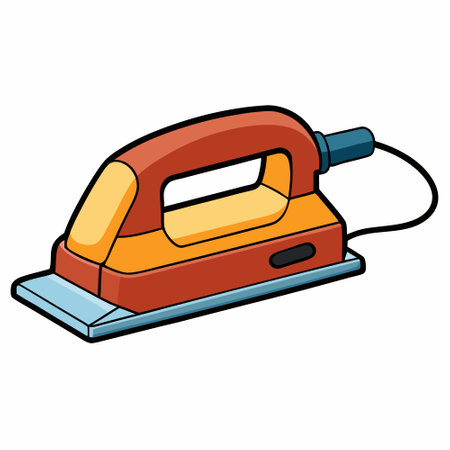 Sanding Machine Vector illustration isolated on white background.のイラスト素材