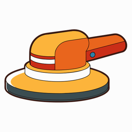 Sanding Machine Vector illustration isolated on white background.のイラスト素材