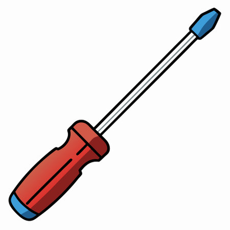 Screwdrivers Vector illustration isolated on white background.のイラスト素材
