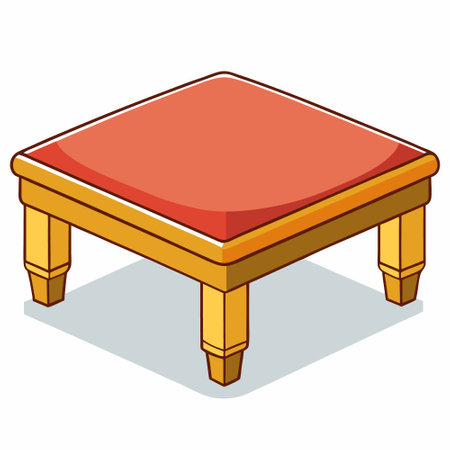 Ottoman flat style vector isolated illustration white backgroundのイラスト素材