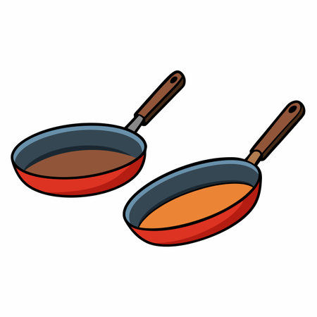 Pans illustration flat vector designのイラスト素材