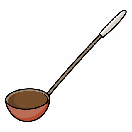 Ladle illustration flat vector designのイラスト素材