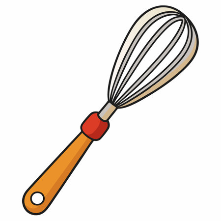 Whisk illustration flat vector designのイラスト素材