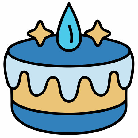 Balloon cake Animals flat vector illustration white backgroundのイラスト素材