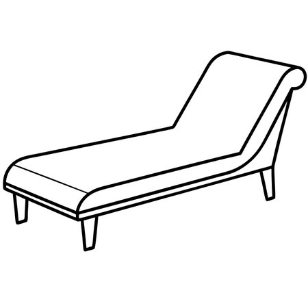 Sofa icon. Outline illustration of sofa vector icon for webのイラスト素材