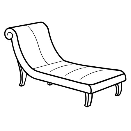 Sofa icon. Outline illustration of sofa vector icon for webのイラスト素材