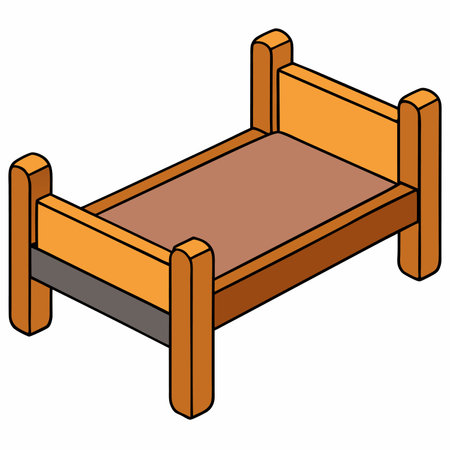 Isolated chair icon. Vector illustration design of a comfortable bed.のイラスト素材