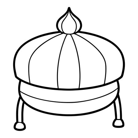 Crown icon. Outline illustration of crown vector icon for webのイラスト素材