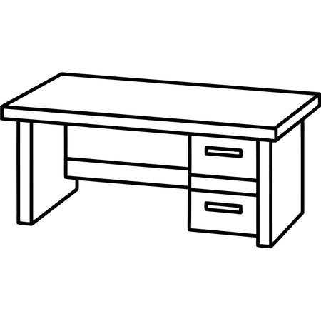 desk with drawers isolated icon vector illustration design vector illustration designのイラスト素材