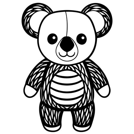 Cute koala bear cartoon illustration isolated on white backgroundのイラスト素材