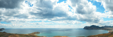 beautiful seascape coast of the Black Sea near Koktebel. Ukraineの写真素材