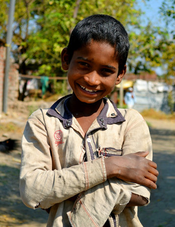 Indian village smily face child