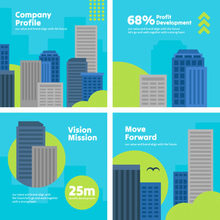 Modern promotion square template for corporate business social mediaのイラスト素材