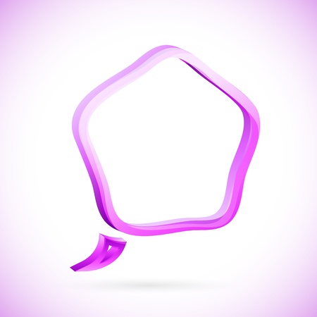 illustration of speech bubble on abstract backgroundのイラスト素材